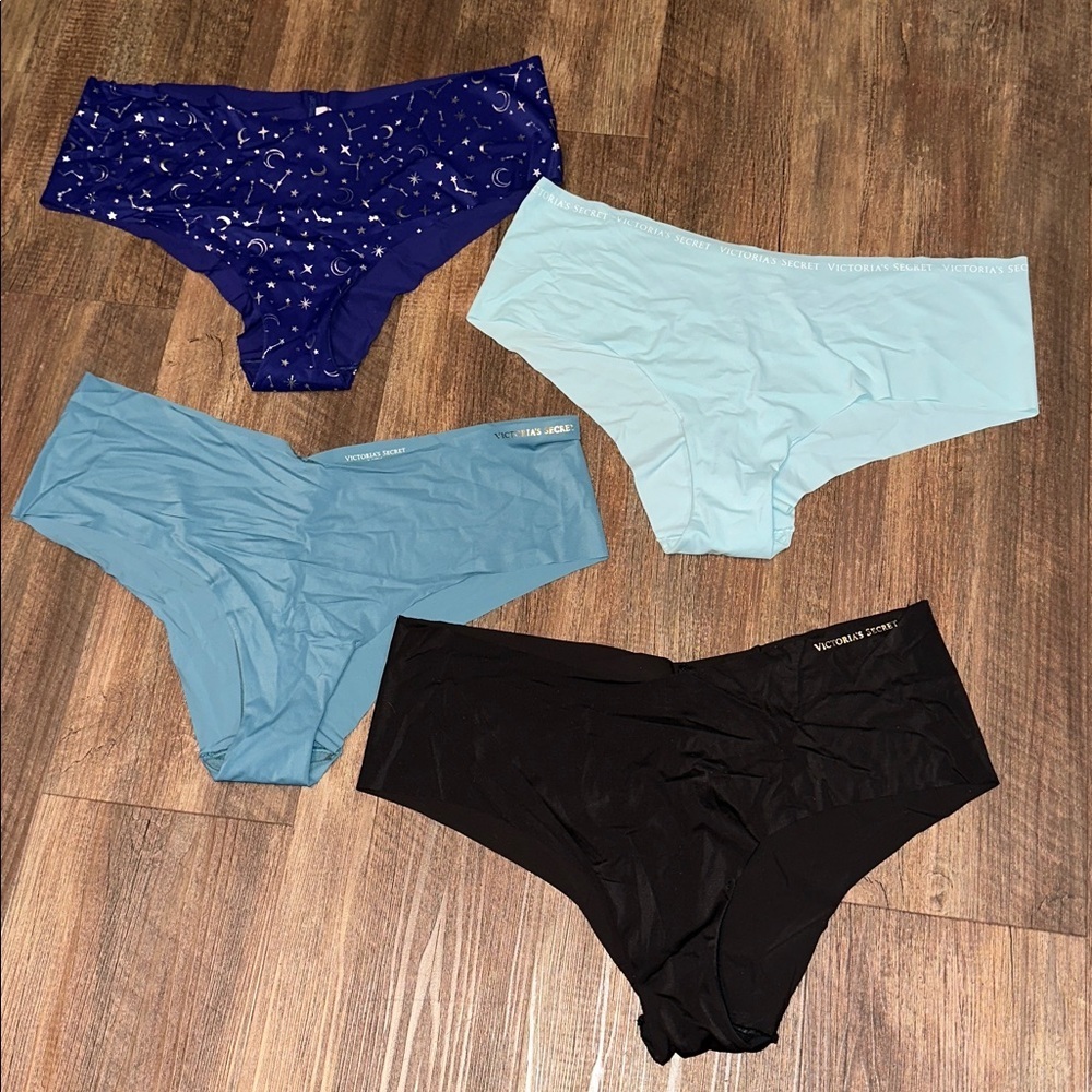 Lot of 4 Victoria’s Secret Cheeky No Show Panties/Underwear size XXL NWOT